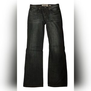 KENNETH COLE REACTION BOOT CUT PREMIUM DARK DENIM JEANS 34X30